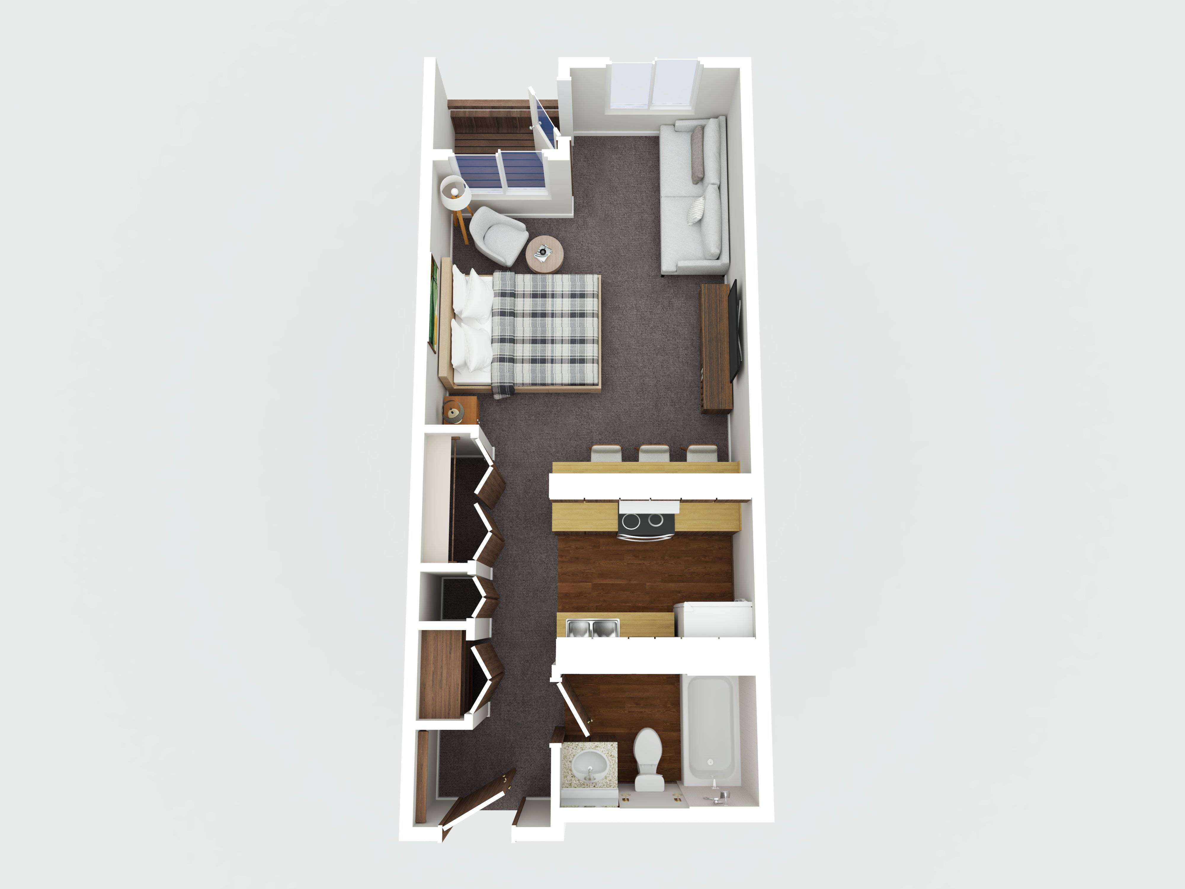 3D floorplan of 1315 Cordova Street